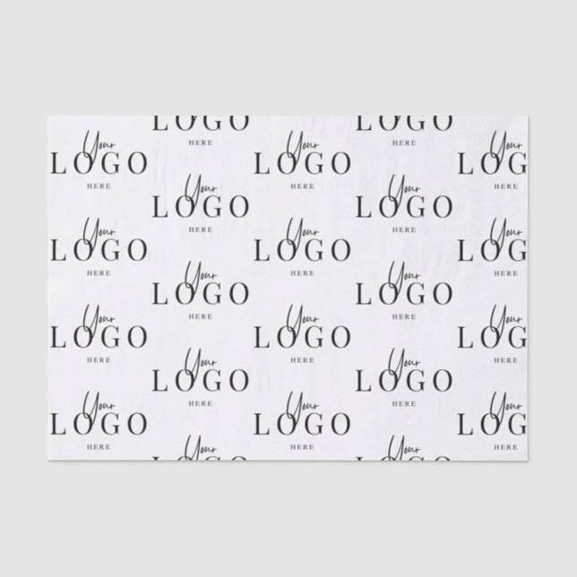 Papel De Seda Logotipo Personalizado Documento de teste de empac (Frente )