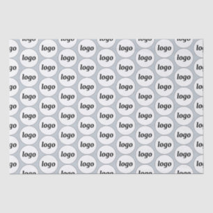 Papel De Seda Logotipo simples Padrão comercial Pó azul