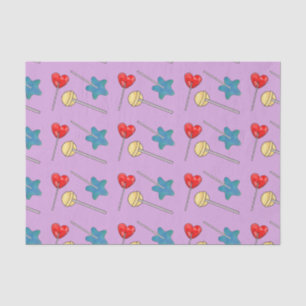 Papel De Seda Lollipop Sweet Memory Heart Stars Colorir Amor