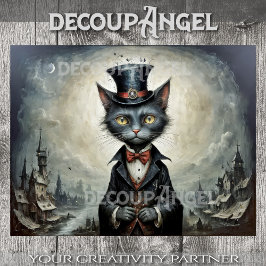 Papel De Seda Lorde Whiskers de Darkshire - Decoupage -