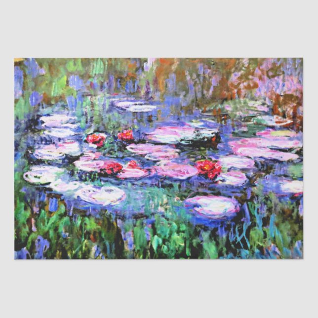 Papel De Seda Los Nenutaris (lírios aquáticos), por Claude Monet (Frente )
