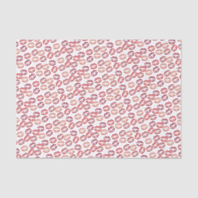 Papel De Seda Lotsa Kisses em Goldes Rosa (Frente )