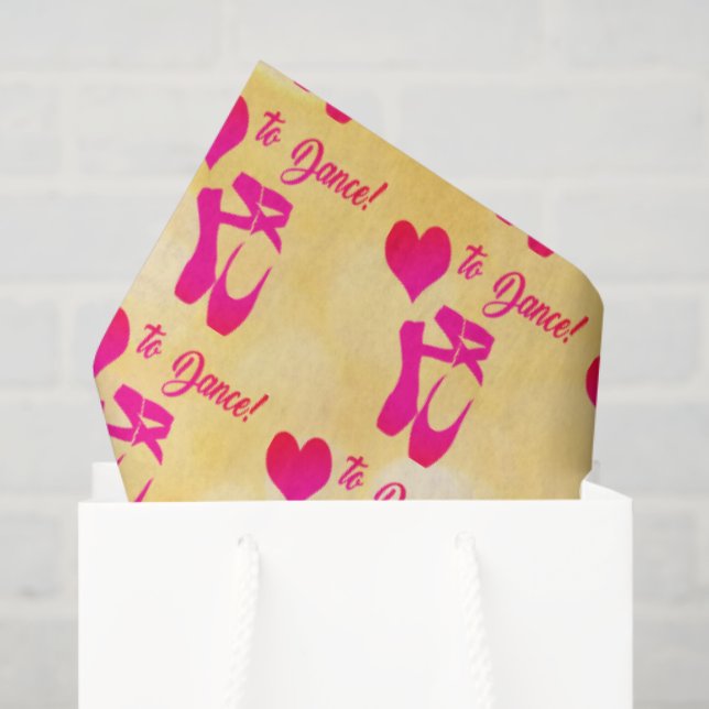 Papel De Seda Love 2 Dance (Sacola de presentes)