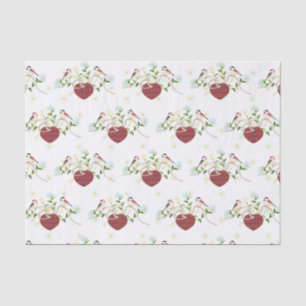 Papel De Seda Love Birds Floral