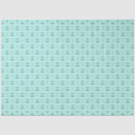 Papel De Seda Lt Blue e Dourada Série Náutica Design 6