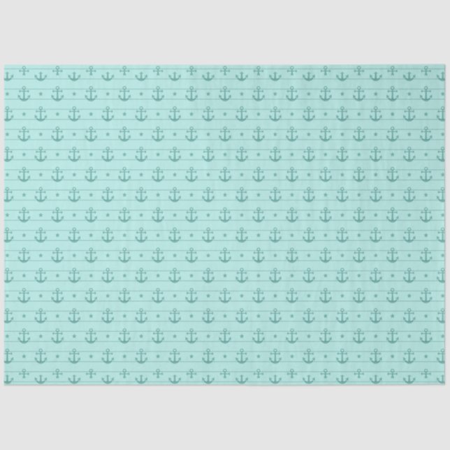 Papel De Seda Lt Blue e Dourada Série Náutica Design 6 (Frente )