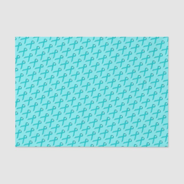 Papel De Seda Lt Blue/Teal Standard Ribbon por Kenneth Yoncich (Frente )