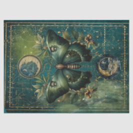 Papel De Seda Lua e mariposa lunares