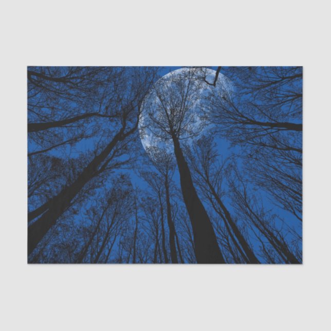 Papel De Seda Lua no Céu Noturno (Frente )