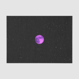 Papel De Seda Lua Roxa - Estrelas Espaciais-