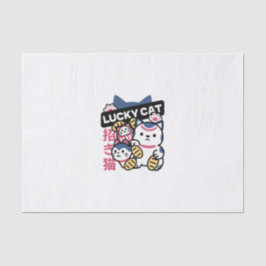 Papel De Seda Lucky Cat Maneki Neko – Japanese Fortune Cat 