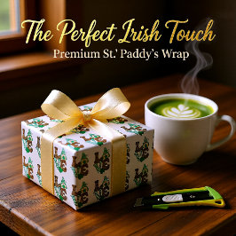 Papel De Seda Lucky Love Gnomo Rua. Dia de Patrick