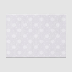 Papel De Seda Lugar Floral Branco Elegante