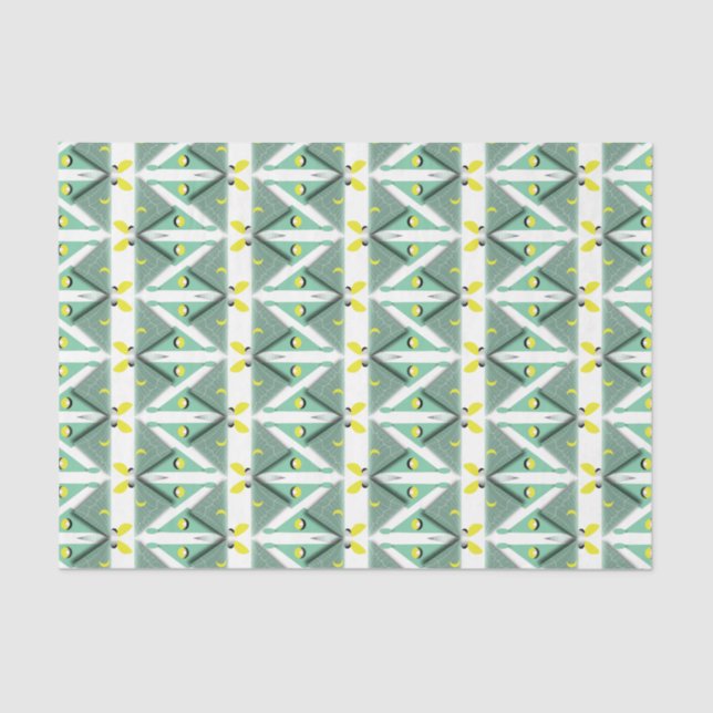 Papel De Seda Luna Moth Geométrica (Frente )