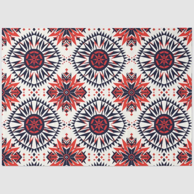 Papel De Seda Luxurioso White "Cosmic Interlock" Gift Tissue Pap (Frente )