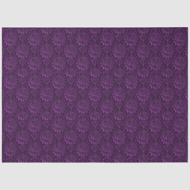 Papel De Seda Luxury Purple Floral (Frente )