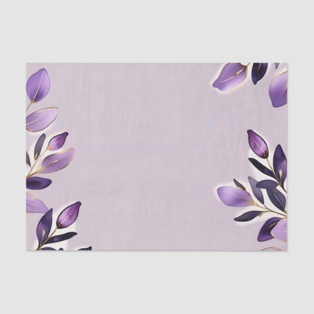 Papel De Seda Luxury Watercolor Eucalyptus (Frente )