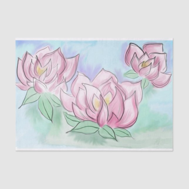 Papel De Seda Luz de Lotus (Frente )