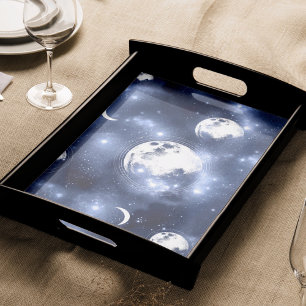 Papel De Seda Luz do luar Fases da Lua nas Nuvens do Céu