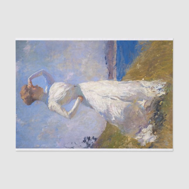 Papel De Seda Luz do sol por Frank Weston Benson (Frente )