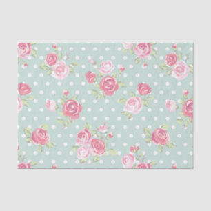 Papel De Seda luz - verde, rosas cor-de-rosa, chique, teste