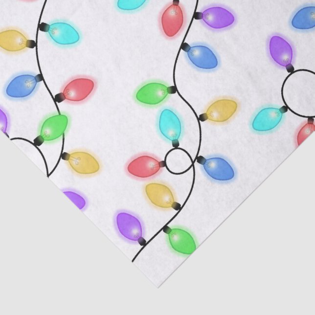 Papel De Seda Luzes de Natal coloridas (Detalhes)