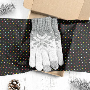 Papel De Seda Luzes de Natal com Bolinhas Coloridas