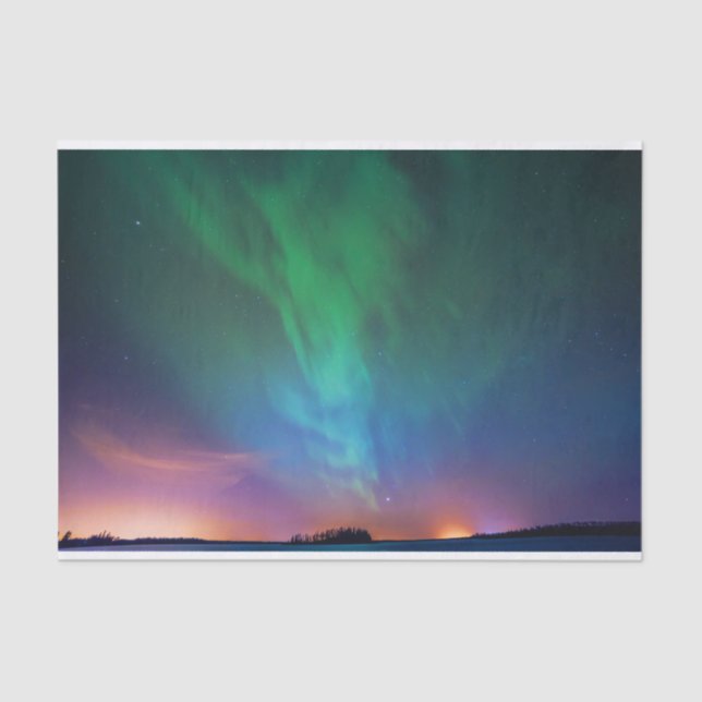 Papel De Seda Luzes de Norte canadenses (Frente )