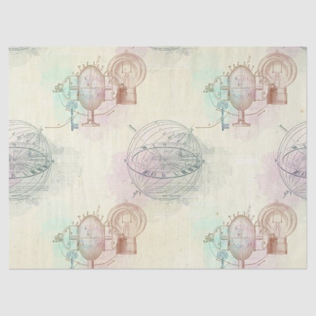 Papel De Seda Luzes, microfones e discagens em amarelo (Frente )