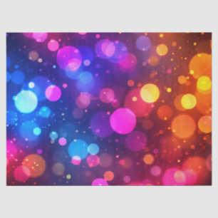 Papel De Seda Luzes Neon Bokeh Abstratas