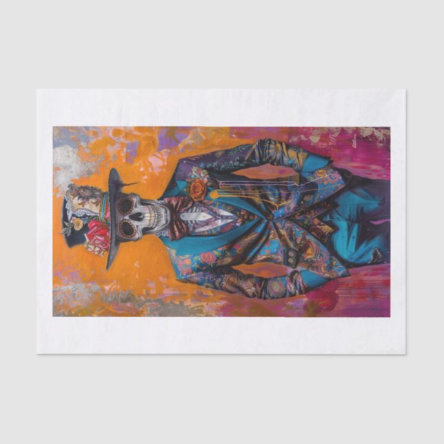 Papel De Seda Lyfe8 esqueleto (Frente )