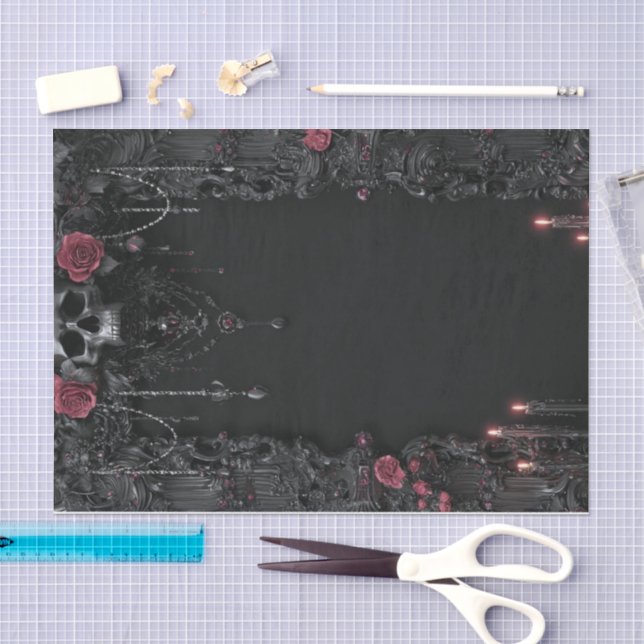 Papel De Seda Lyfe do Esqueleto4 (Arte )