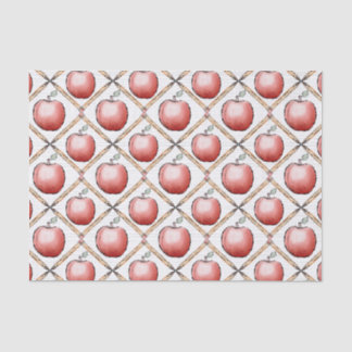 Papel De Seda Maçã E Lápis Desenhados À Mão Para Professores