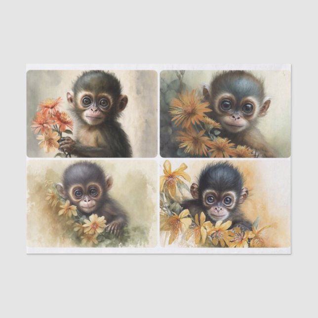 Papel De Seda Macaco (Frente )