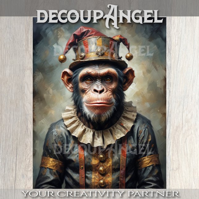 Papel De Seda Macaco escapou do circo - Desligar - (Criador carregado)