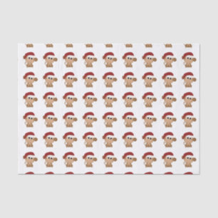 Papel De Seda Macaco papai noel