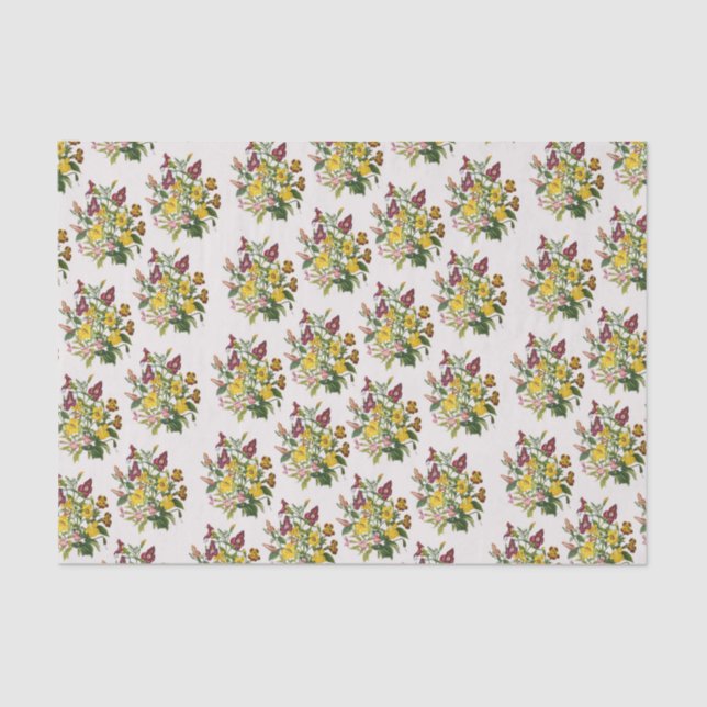 Papel De Seda Macacos-flores (Frente )