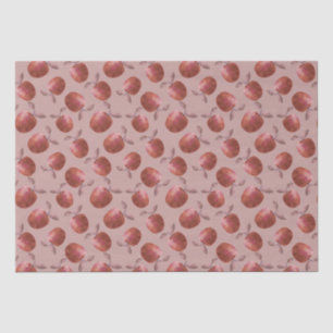 Papel De Seda Maçãs de inverno pintadas de forma vermelha