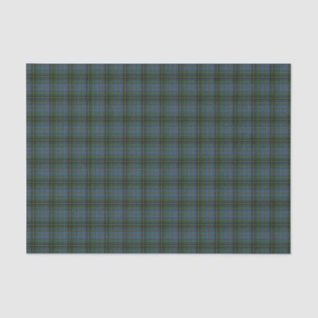 Papel De Seda MacInnis caçando o antigo Tartan escocês (Frente )