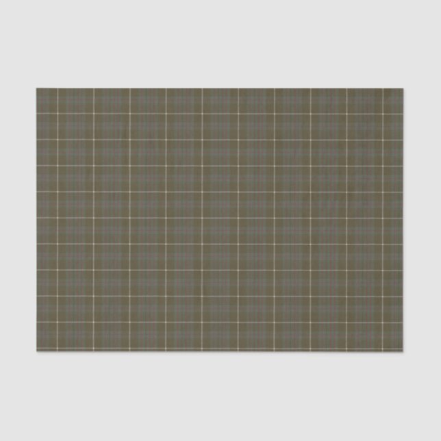 Papel De Seda MacIntyre Hunting Weathered Tartan Escocês (Frente )