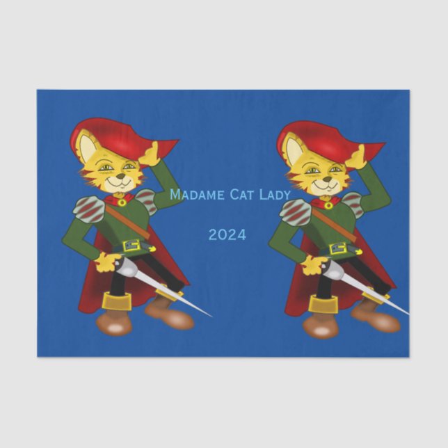 Papel De Seda Madame Cat Lady 2024 para o Presidente Thunder_Cov (Frente )