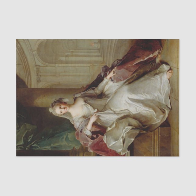 Papel De Seda Madame Henriette de France como Virgem Vestal (Frente )