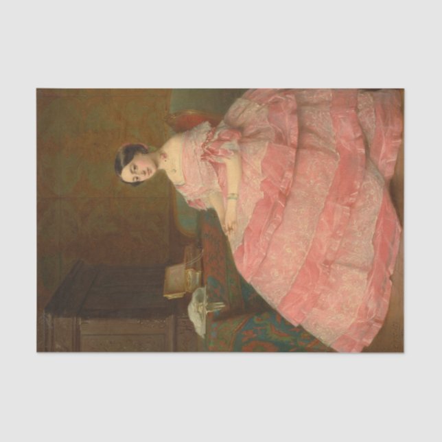 Papel De Seda Madame P (1857) apresentada por Eugene Fichel (Frente )