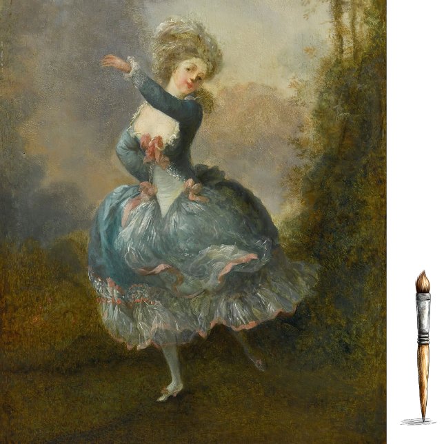 Papel De Seda Madamoiselle Duthe Dancing por Jean Schall (Criador carregado)