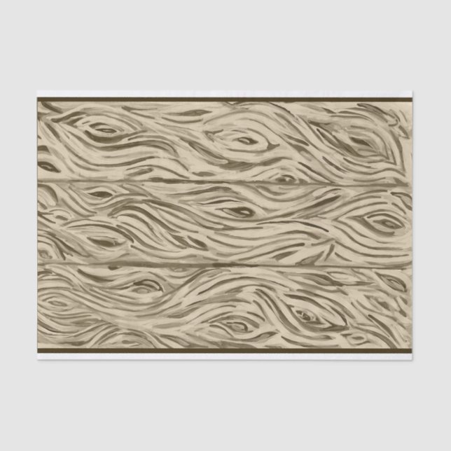 Papel De Seda madeira conselho francês Carvalho inspirado em pra (Frente )