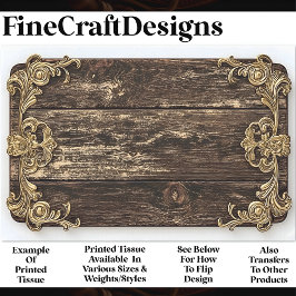 Papel De Seda Madeira escura, Dourada instalação de rolagem AN4