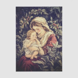 Papel De Seda Madonna e Criança