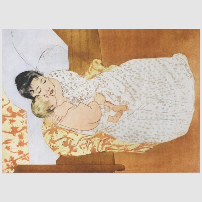 Papel De Seda Mãe e Criança, Mary Cassatt (Frente )