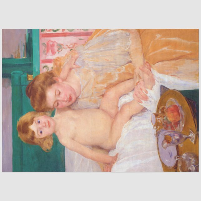 Papel De Seda Mãe e Criança, Mary Cassatt (Frente )