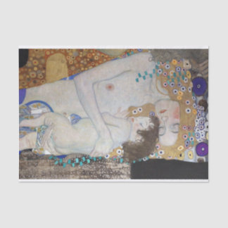 Papel De Seda Mãe e Filho por Gustav Klimt